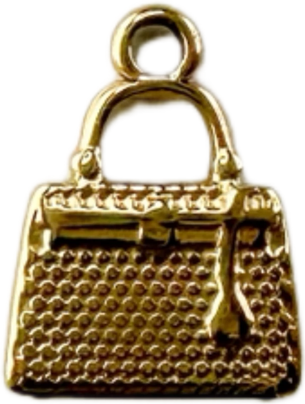 Gold Handbag Purse Charm