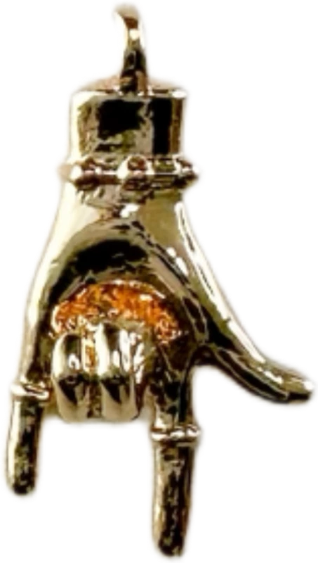 Rock On Hand Sign Charm