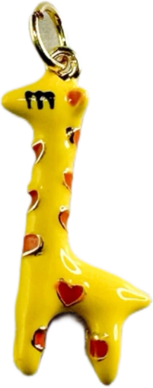 Yellow Enamel Giraffe Charm