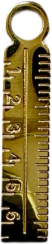 Gold Ruler Charm