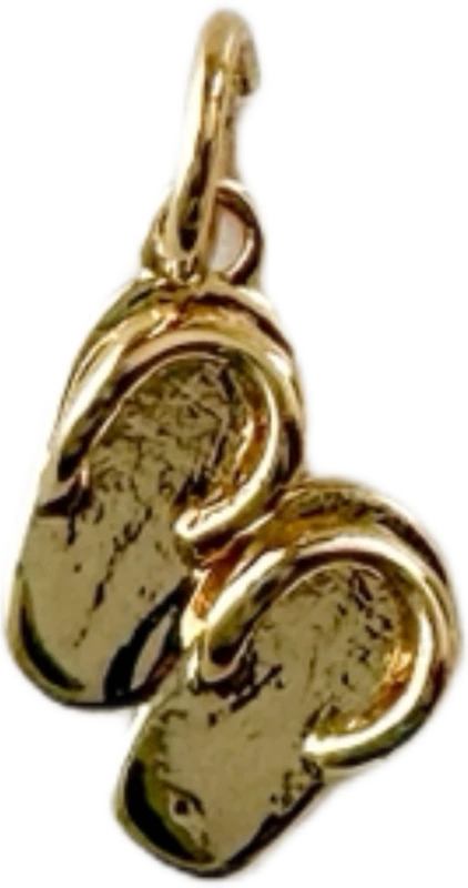 Gold Flip Flops Charm