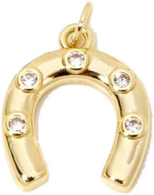 Crystal Horseshoe Charm