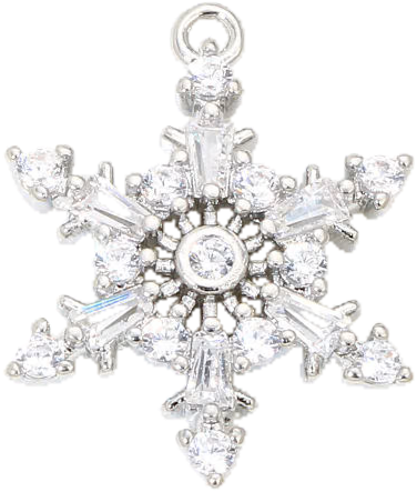 Crystal Snowflake Charm