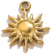 Golden Sun Charm