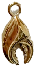 Gold lobster claw charm