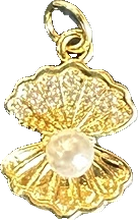 Pearl in Oyster Charm