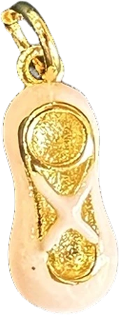 Pink enamel flip flop charm